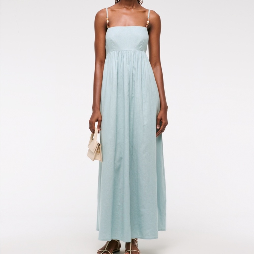 A&F Tie-Back Babydoll Maxi Dress